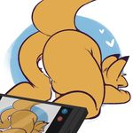  &lt;3 after_sex anthro ass_up cum cum_in_pussy cum_inside cum_leaking female hi_res kangaroo kayla_(zoophobia) komponi mammal marsupial phone pussy slightly_chubby solo thick_thighs zoophobia 