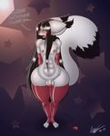  2017 anthro arctic_fox balls bantar2 big_butt blush butt canine clothed clothing feline fox fur girly hair lynx male mammal nipples nude open_mouth penis simple_background solo thick_thighs white_fur 