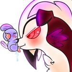  ambiguous_gender dsmm licking lycanroc midnight_lycanroc mudkip nintendo oral pok&eacute;mon size_difference tongue tongue_out video_games 