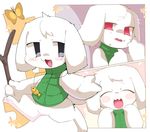  9999gpera arthropod blush bottomless butterfly cave_story clothed clothing cute eyes_closed female fur insect lagomorph mammal mimiga multiple_images open_mouth red_eyes solo stick sweat sweatdrop toroko vest video_games white_fur 