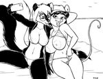  2015 anthro barely_visible_genitalia beach big_breasts bikini breasts buckteeth cellphone clothed clothing duo exhibitionism exposed_breasts eyewear faith_(daq) female fluffy fluffy_tail glasses hair hat holding_object holding_phone long_hair looking_at_viewer mammal monochrome mouse navel open_mouth open_smile outside panties panties_aside panty_pull phone pussy rodent seaside selfie sitting skimpy skunk smile spread_legs spreading subtle_pussy swimsuit teeth towel underwear underwear_aside violet_(sailoranna) 