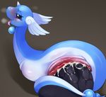  abdominal_bulge bald big_pussy blue_skin blush breath cum cum_in_pussy cum_inside cum_on_pussy dildo dragon dragonair female feral half-closed_eyes head_wings horn huge_dildo looking_at_viewer lying nintendo nude on_side open_mouth orb orgasm penetration pok&eacute;mon prolapse purple_eyes pussy pussy_juice saliva sex_toy slimefur smile solo tongue tongue_out vaginal vaginal_penetration vaginal_prolapse video_games white_skin wings 