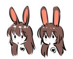  animal_ears brown_hair bunny_ears heart iesupa rwby velvet_scarlatina 