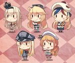  :&gt; :&lt; :d alcohol american_flag_legwear argyle argyle_background baguette beer beer_mug beret bismarck_(kantai_collection) black_legwear black_skirt blonde_hair blue_hair blush_stickers braid bread breasts brown_hair champagne checkered checkered_background chibi cleavage coke commandant_teste_(kantai_collection) crown cup dress drinking_glass eating food food_on_face fork french_braid front-tie_top hair_between_eyes hamburger hat headdress holding holding_cup holding_fork holding_pizza ido_(teketeke) iowa_(kantai_collection) jacket kantai_collection littorio_(kantai_collection) long_hair long_sleeves medium_breasts military military_uniform mini_crown mismatched_legwear multicolored multicolored_clothes multicolored_hair multicolored_scarf multiple_girls off-shoulder_dress off_shoulder open_mouth pantyhose peaked_cap pizza plaid plaid_scarf pom_pom_(clothes) ponytail red_hair red_skirt sausage scarf shadow shirt skirt smile streaked_hair teacup thighhighs toast uniform warspite_(kantai_collection) white_dress white_hair white_jacket white_legwear white_shirt wine wine_glass 