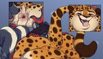  anal anthro anus benjamin_clawhauser cheetah disney duo feline male male/male mammal muzz narm oral rimming sex skunk zootopia 