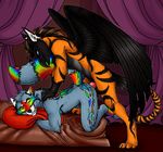  anal avian gryphon male male/male mammal naraseth_alfa patrikthedog raccoon rainbow xenon 