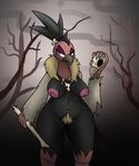  avian beak bird bone breasts female iguanasarecool jewelry mandibuzz necklace nintendo nipples pok&eacute;mon pubes pussy red_eyes skull talons tree video_games vulture wide_hips 