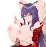  :d ;d ahri animal_ears areolae bar_censor bare_shoulders between_breasts blush breast_grab breasts censored cum cum_on_body cum_on_breasts cum_on_upper_body ejaculation eyebrows_visible_through_hair fang fox_ears fox_girl fox_tail gbsn grabbing half-closed_eyes hetero highres korean_clothes large_breasts league_of_legends long_hair nipples one_eye_closed open_mouth paizuri penis pointless_censoring pubic_hair sex simple_background smile tail whisker_markings white_background yellow_eyes 