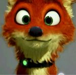  canid canine collar disney eyebrows fox fur green_eyes happy low_res male mammal nick_wilde orange_body orange_fur unknown_(disambiguation) zootopia 