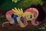  alice_(alice_in_wonderland) alice_in_wonderland clothed clothing cutie_mark equine feathered_wings feathers female fluttershy_(mlp) friendship_is_magic hair horse long_hair mammal my_little_pony pegasus pink_hair pony solo spicy-demon_(artist) wings 