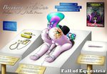  2017 anal anthro anthrofied bdsm bondage bound broken_horn buttplug changeling dildo english_text equine fall_of_equestria female friendship_is_magic horn mammal my_little_pony ponkpank poster princess_celestia_(mlp) pussy queen_chrysalis_(mlp) sex_toy text vaginal winged_unicorn wings 