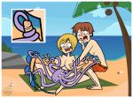  ambiguous_gender bikini bisexual blonde_hair blush breast_grab breasts brown_hair cephalopod clothing female hair hand_on_breast human male mammal marine masturbation mollusk mother_of_trolls octopus penis swimming_trunks swimsuit tentacles undressing 