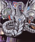  00s android cyber_end_dragon dragon duel_monster fangs female full_armor looking_at_viewer mecha official_art scan tail wings yu-gi-oh! yuu-gi-ou_gx 