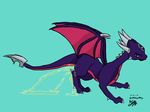  cynder dragon eyes_closed female green_background invalid_tag simple_background sirbengames spyro_the_dragon urine video_games watersports wings 