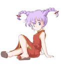  akazukin_chacha cheongsam mayachon purple_hair sitting takatani 