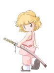  akazukin_chacha blonde_hair katana ninja orin standing takatani 