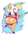 accident accidental_exposure anthro bat big_breasts big_butt boxbriefs breasts butt clothed clothing female hi_res huge_butt looking_at_butt looking_at_self mammal panties panties_down partially_clothed rouge_the_bat sega solo sonic_the_hedgehog_(series) thong underwear underwear_down upskirt