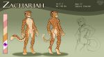 anthro big_penis brown_body brown_face brown_fur brown_hair brown_markings brown_spots brown_stripes butt cheetah felid feline fur genitals hair kittydee male mammal markings nude penis purple_eyes scar solo spots stripes tail zachariah_(velocitycat)