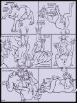  69_position anthro anthro_on_feral antlers anus bestiality breasts cervine comic dialogue eggnog female_on_feral feral horn ink lord_magicpants mammal navel nipples nude oral presenting pussy pussy_juice raised_tail reindeer reindeer_nog sex teats transformation 