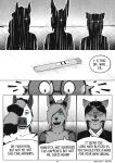 absurd_res adiyah_(arcsuh) anthro arcsuh biped black_and_white blue_eyes canid canine clothing comic daughter_(lore) dialogue digital_media_(artwork) english_text equid equine eyewear female female_anthro fur glasses group hair hi_res hybrid incest_(lore) lilith_(arcsuh) lizzy_(arcsuh) male male_anthro mammal monochrome mother_(lore) mother_and_child_(lore) mother_and_daughter_(lore) mother_and_son_(lore) open_mouth parent_(lore) parent_and_child_(lore) parent_and_daughter_(lore) parent_and_son_(lore) pregnancy_test procyonid raccoon shirtless_female sibling_(lore) sister_(lore) son_(lore) speech_bubble stripes surprised text zebra zeek_(arcsuh)
