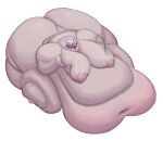 2025 4_fingers 5_toes absurd_res areola belly big_belly big_breasts big_butt biped blobby blood_golem breast_squish breasts briar_(lol) butt chubby_cheeks colored comedii deep_navel digital_drawing_(artwork) digital_media_(artwork) empty_eyes english_description eyebrows fat_arms fat_legs feet female female_humanoid fingers flabby_arms full-length_portrait hair hands_on_own_breasts hi_res huge_belly huge_breasts huge_butt huge_thighs humanoid humanoid_feet humanoid_pointy_ears hyper hyper_belly hyper_butt immobile inverted_nipples jewish_mythology league_of_legends light lighting medium_hair morbidly_obese morbidly_obese_female morbidly_obese_humanoid multicolored_hair mythological_creature mythological_golem mythology navel nipples nude nude_female nude_humanoid obese obese_female obese_humanoid open_mouth overweight overweight_female overweight_humanoid pale_skin pink_areola pink_hair plantigrade pointy_ears portrait puffy_areola red_tongue riot_games shaded sharp_teeth simple_background sitting solo squish tan_body tan_skin teeth tencent thick_thighs toes tongue tongue_out two_tone_hair white_background white_eyebrows white_hair