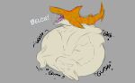 2016 akaikosh ambiguous_gender aquatic belly big_belly burping dorsal_fin english_text feral feral_pred feral_prey fin fish grey_background group huge_belly mass_vore multiple_prey open_mouth orange_stripes rumbling_stomach shark shark_tail shark_teeth simple_background stripes tail text vore white_belly yellow_body yellow_fin yellow_tail