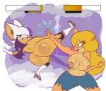 activision alpha_channel bandicoot bat big_breasts big_butt boxbriefs breasts butt clothed clothing crash_bandicoot_(series) duo female fight gameplay_mechanics genitals gui health_bar hi_res mammal marsupial mostly_nude nipples rouge_the_bat sega sonic_the_hedgehog_(series) tawna_bandicoot topless torn_clothing vulva