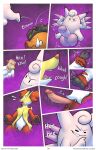 anthro balls big_balls big_penis bounce canid clefable comic delphox doost duo erection fur fur_growth generation_1_pokemon generation_6_pokemon genitals glans group growth hi_res human human_to_anthro jumping laugh male male/male mammal mid_transformation nintendo penis pokemon pokemon_(species) sex snout snout_growth species_transformation transformation transformation_sequence
