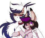 2020 artist_logo artist_name bent_leg black_eyebrows black_mane blue_anklet blue_mane brown_collar cel_shading character_request closed_smile collar colored digital_drawing_(artwork) digital_media_(artwork) duo ear_tuft earth_pony english_description equid equine eyebrow_through_mane eyebrows eyelashes fan_character feathered_wings feathers female female_feral feral fluffy_ears fur green_anklet grey_body grey_fur grey_hooves hasbro hooves horse larger_female larger_feral lidded_eyes logo long_mane mammal mane mouth_closed multicolored_mane my_little_pony mythological_creature mythological_equine mythology orange_anklet pegasus pink_anklet pony purple_eyes purple_mane rachel_rage rayrage red_eyes serious_face shaded short_mane simple_background size_difference smaller_female smaller_feral smile text tuft two_tone_mane unguligrade white_background white_body white_fur white_wings wings