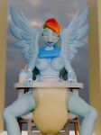 3d_(artwork) abdl anthro baby_bottle bib bodily_fluids breasts clothed clothing diaper diaper_fetish diaper_only digital_media_(artwork) equid equine exposed_breasts feces female friendship_is_magic genital_fluids hasbro hi_res high_chair hypnosis intelligence_loss mammal mind_control my_little_pony mythological_creature mythological_equine mythology pegasus pony_pamps pooping rainbow_dash_(mlp) sagging_diaper saliva saliva_string soiled_diaper soiling soiling_diaper solo spiral spiral_eyes spread_wings topless unclean_diaper urine used_diaper using_diaper wearing_diaper wet_diaper wetting wetting_diaper wings