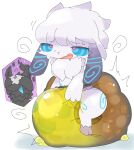 2026 animate_inanimate anthro bodily_fluids bovid canid canine canis caprine clothed clothing covering covering_eyes covering_face diaper diaper_creature diaper_transformation duo feces female fur genital_fluids hi_res hypnotic_eyes kindred_(lol) lamb_(lol) league_of_legends mammal mask mothdayo open_mouth pooping riot_games scatplay sheep simple_background soiled_diaper soiling soiling_diaper species_transformation tencent transformation unclean_diaper urine used_diaper using_diaper watersports wearing_diaper wet_diaper white_body white_fur wolf wolf_(lol)