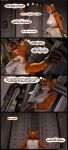 3d_(artwork) 5_fingers absurd_res anthro bored breasts cam_(petruz) clothed clothed_anthro clothed_female clothing comic dialogue digital_media_(artwork) door english_text felid feline female fingers fur gloves handwear hi_res humanoid_hands keycard lynx mammal multicolored_body multicolored_fur red_body red_fur red_nose reindeerviking shirt smile solo source_filmmaker_(artwork) tank_top text thought_bubble topwear two_tone_body two_tone_fur white_body white_fur
