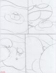 2024 anthro belly belly_expansion big_belly big_breasts bodily_fluids body_inflation bra breast_expansion breasts canid canine canis chubby_cheeks clothing comic coyote duo expansion eyes_closed fat_arms female fur hair hi_res huge_belly huge_breasts hyper hyper_breasts inflation june_coyote kiss_on_cheek kissing macro mammal morbidly_obese morbidly_obese_anthro obese obese_anthro open_mouth overweight overweight_anthro procyonid raccoon sketch squish sweat teeth tongue tongue_out topwear traditional_media_(artwork) underwear virus-20 weight_gain