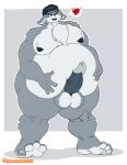 2016 4_fingers anthro balls belly big_balls big_belly big_penis bodily_fluids buckteeth chest_tuft cross-popping_vein erection fingers fur genitals graybluestudios hair half-closed_eyes hand_on_belly heart_symbol humanoid_genitalia humanoid_penis lagomorph leporid male mammal morbidly_obese narrowed_eyes nipples nude nude_anthro nude_male obese obese_anthro obese_male open_mouth overweight overweight_anthro overweight_male penis penis_pressing_belly rabbit sean_the_cuddle_cabbit signature solo standing sweat teeth tongue tuft