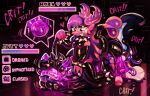 absurd_res anthro collar cursed_collar debuff dragon drone dronification duo game_ui gameplay_mechanics glistening glistening_body gui health_bar hi_res hypno_visor hypnosis jettrax kobold latex latexm4n leash mind_control mythological_creature mythological_scalie mythology nora_(stove2) null_bulge paws purple_latex scalie spiked_collar spikes