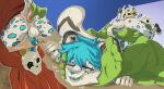 4_toes anal anonymous_character bodily_fluids bodily_fluids_drip bodily_fluids_in_ass bodily_fluids_on_penis bodily_noises bottomwear bottomwear_aside clothed clothing clothing_aside drooling duo duo_focus duo_in_panel fan_character fangs feet felid foot_fetish foot_focus foot_on_face foot_on_head foot_play group heart_eyes heart_pupils heart_symbol hi_res licking loincloth loincloth_aside loincloth_only loincloth_removed looking_pleasured male male/male male_penetrating mammal open_mouth open_smile oral pantherine pawpads penetration pinned pinned_by_belly pinned_to_ground pinning_down pressed_against pressing_against rimming rimming_male saliva sex skull_accessory smile snow_leopard tabascomilk teeth terraria toes tongue tongue_out tongue_penetration topless witch_doctor_(terraria)