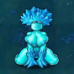 1:1 animated animated_gif big_breasts blue_body blue_nipples blue_pubic_hair blue_skin breasts claws crystal crystals_on_the_body electronic_arts elemental_creature elemental_humanoid female finger_claws flora_fauna fungi_fauna fungi_humanoid fungus humanoid ice ice-shroom ice_creature loop low_res mineral_fauna navel nipples not_furry plant plant_humanoid plants_vs._zombies popcap_games presenting presenting_breasts short_playtime sitting_on_grass solo thick_thighs waneczka228 wide_hips