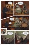 2:3 age_difference animal_genitalia animal_penis anthro asinus bar big_penis body_hair chest_hair comic comic_panel donkey elderly english_text equid equine equine_genitalia equine_penis genitals group hi_res human male male/male mammal overweight overweight_anthro overweight_male penetration penis questionable_consent selezneva sheath stripes text trio younger_penetrated zebra