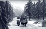 3_horns amari_(itzjaylock) anthro ceratopsian ceratopsid chasmosaurine clothed clothing coat coniferous_forest coniferous_tree dinosaur dragon duo european_mythology eyewear female forest glasses horn itzjaylock larger_anthro larger_male male marginocephalian mountain multi_horn mythological_creature mythological_scalie mythology ornithischian overweight overweight_anthro overweight_male plant prehistoric_species reptile scalie scarf size_difference smaller_anthro smaller_female topless topwear tree triceratops western_dragon winter winter_clothing z'ir_(itzjaylock)