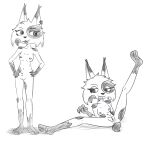 absurd_res anthro breasts felid feline female genitals gesture hi_res lynx mammal naughty_face nekky(lynx) nude nude_anthro nude_female pinup pose presenting solo spread_legs spreading suggestive suggestive_gesture terrance1316 vulva