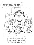 armpit_hair aviators belly big_bulge black_and_white body_hair book briefs bulge burning charmander clothed clothing countershade_feet countershade_legs countershade_tail countershade_torso countershading detailed_bulge dialogue dominant english_text eyebrows eyewear facial_hair feet fire flaming_tail flirting flirting_with_viewer game_freak generation_1_pokemon goatee greeting hands_behind_head head_tilted_back hi_res holes_in_underwear jewelry male monochrome necklace nintendo pecs pendant pokemon pokemon_(species) presenting presenting_bulge propositioning pseudo_hair pubes raised_eyebrow ring_(jewelry) short signature sitting slightly_chubby smile smiling_at_viewer smug_face solo speech_bubble spooky_dune spread_legs spreading sunglasses tail text tighty_whities torn_clothing torn_underwear underwear underwear_only vandalism white_briefs white_clothing white_underwear
