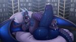 16:9 balls big_balls big_penis bodily_fluids chikiota clothing dragon eyewear feral foreskin genital_fluids genitals glasses half-erect hi_res hopeless_(waveshine) huge_balls huge_penis hyper hyper_balls hyper_genitalia hyper_penis leaking_precum legwear looking_at_viewer lying male mythological_creature mythological_scalie mythology nightwing_(wof) on_back pattern_clothing pattern_legwear penis precum scalie solo striped_clothing striped_legwear stripes thigh_highs tongue tongue_out wearing_glasses widescreen wings_of_fire