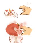 after_anal anthro anus before_and_after bixie_(fabulous_beasts) blush bodily_fluids cum cum_in_ass cum_inside disembodied_hand duo ellipsis fabulous_beasts feral fingerpads fur gaping gaping_anus genital_fluids heart_symbol hearts_around_head hi_res instant_loss_2koma kaoshenmea male male/male multicolored_body multicolored_fur mythological_creature mythology pawpads pixiu rear_view red_body red_fur sibuxiang_the_deer_(fabulous_beasts) simple_background two_tone_body two_tone_fur white_background white_body white_fur yellow_eyes