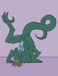 anthro anus autofellatio claws digitigrade erection genitals hi_res humanoid_genitalia humanoid_penis licking long_tongue looking_at_viewer lying male masturbation nude on_back oral oral_masturbation penile penile_masturbation penis self_lick solo space_station_13 teeth tongue tongue_around_penis upside_down vox_(space_station_13) xenopera