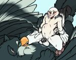 5:4 abdominal_bulge anal anal_penetration animated animated_gif anthro anthro_on_feral anthro_penetrated avian balls beak belly_blush bestiality black_body black_feathers black_tail_tip blush blush_lines body_blush bouncing_balls chastity_cage chastity_device claws cowgirl_position crouching dipstick_tail duo emptyinside feathers feet feral feral_penetrating feral_penetrating_anthro from_front_position genitals green_eyes gryphon hi_res humanoid_hands large_penetration looking_pleasured loop male male/male male_on_feral male_penetrated male_penetrating male_penetrating_male markings metal_chastity_cage mythological_avian mythological_creature mythology navel on_bottom on_top open_beak open_mouth open_smile penetration penile penile_penetration penis_in_ass pink_beak pink_inner_ear pink_tongue sex short_playtime size_difference smile tail tail_feathers tail_markings talons toes tongue wearing_chastity_cage wearing_chastity_device white_body white_feathers yellow_beak yellow_eyes