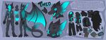  anthro clothing digitigrade dragon english_text male model_sheet neotheta nude open_mouth solo standing teeth text tongue 