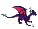  clipart cynder dragon female invalid_tag sirbengames spyro_the_dragon urine video_games watersports wings 