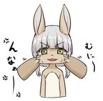  artist_requset brown_eyes furry grey_hair made_in_aybss nanachi_(made_in_aybss) rabbit 