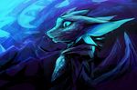  anthro blue_theme clothed clothing dragon male membranous_wings neotheta solo wings 