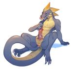  2017 animal_genitalia anus claws digital_media_(artwork) dragon erection furikake genital_slit male nude penetration penis precum reptile scalie sex simple_background slit smaller_version_at_source solo tail_sex teeth toe_claws toes tongue tongue_out 